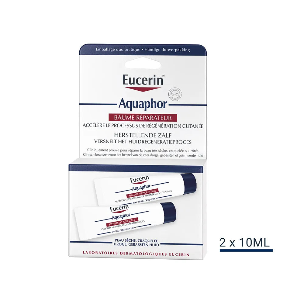 EUCERIN AQUAPHOR Baume Réparateur Cutané - Lot de 2x10ml