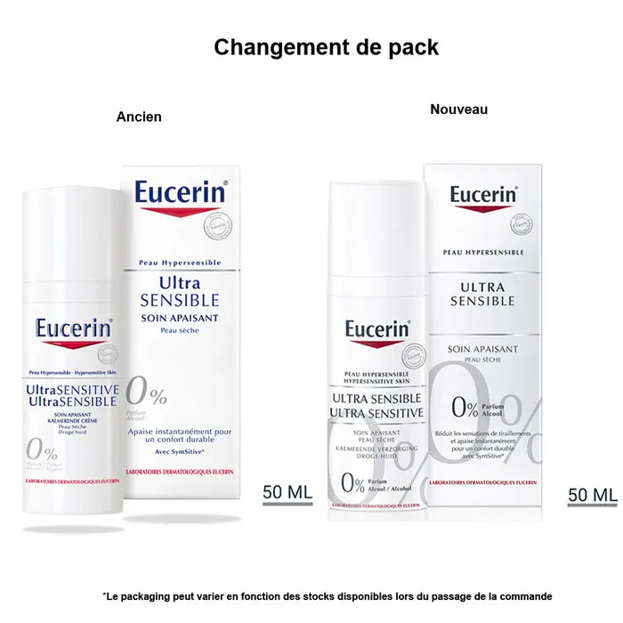 EUCERIN ULTRASENSIBLE Soin Apaisant Peau Sèche - 50ml