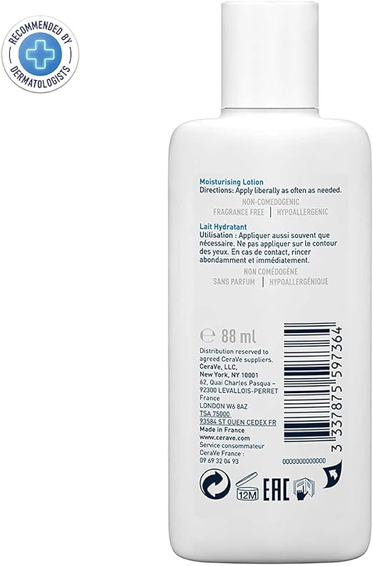 CERAVE Lait Hydratant Peaux Sèches - 88ml