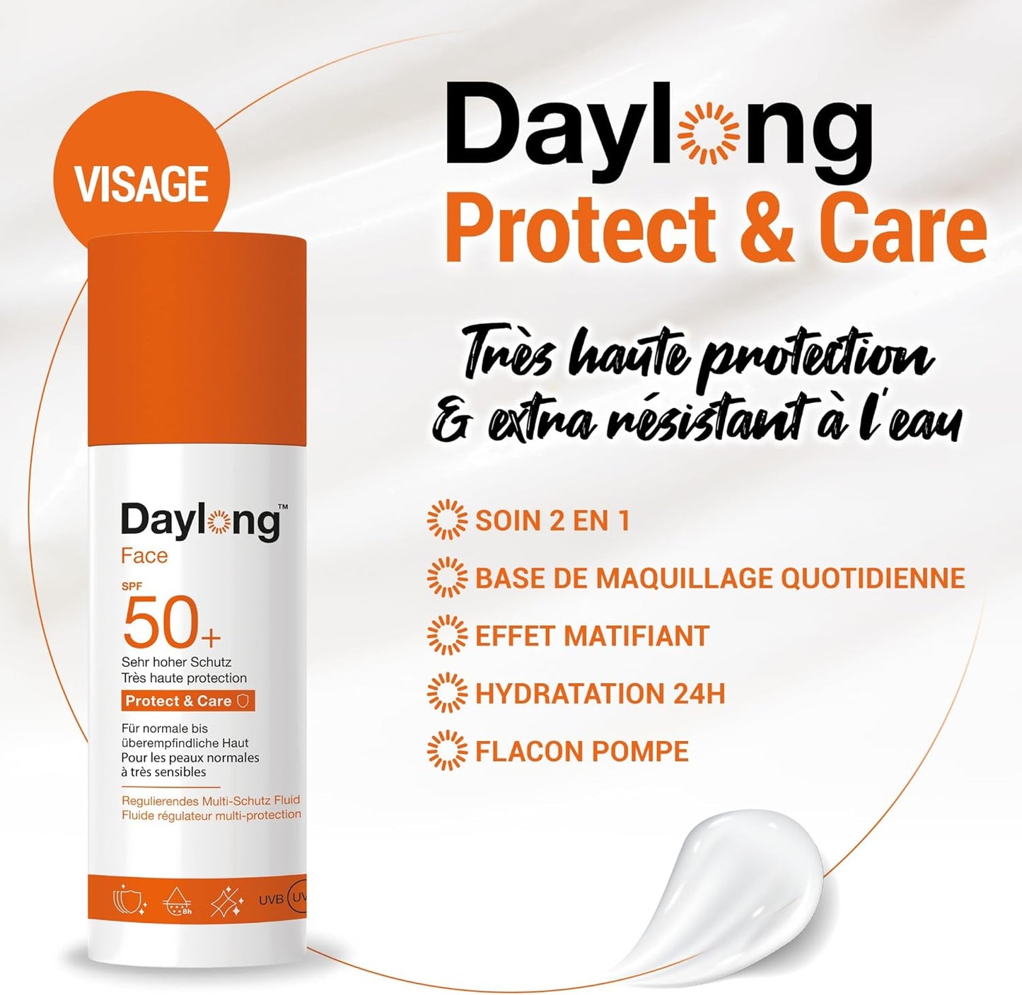 DAYLONG FACE Fluide Régulateur Multi-Protection SPF50+ - 50ml