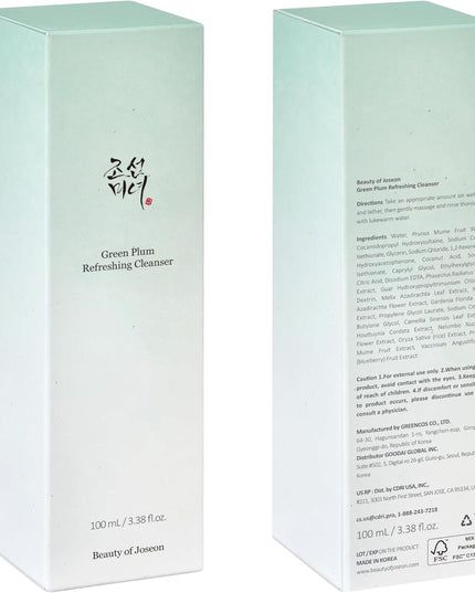 BEAUTY OF JOSEON GREEN PLUM Nettoyant Rafraîchissant Prune Verte - 100ml