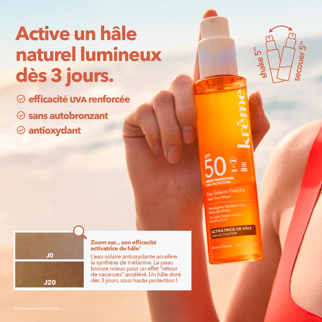 KRÈME EAU SOLAIRE FRAÎCHE SPF50 - 150ml
