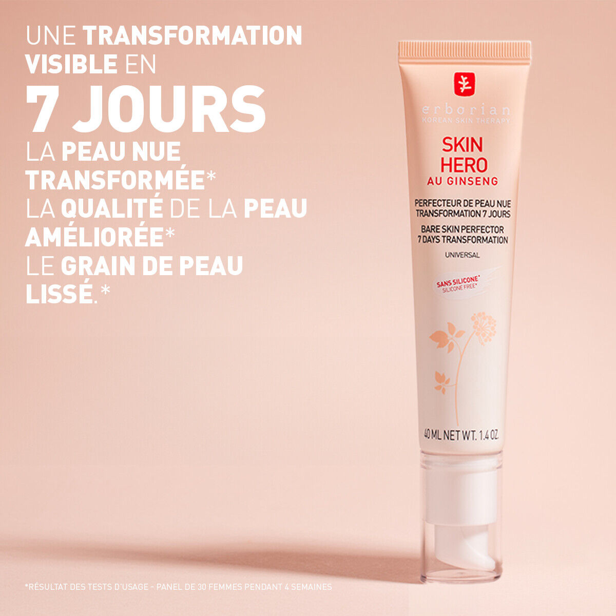 ERBORIAN SKIN HERO Perfecteur de Peau Nue - 40ml