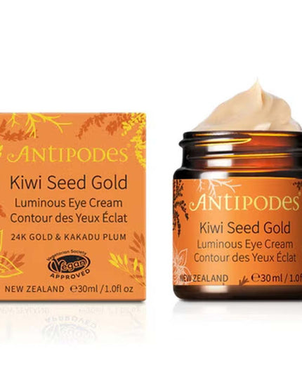 ANTIPODES KIWI SEED GOLD Crème Contour des Yeux Eclat - 30ml