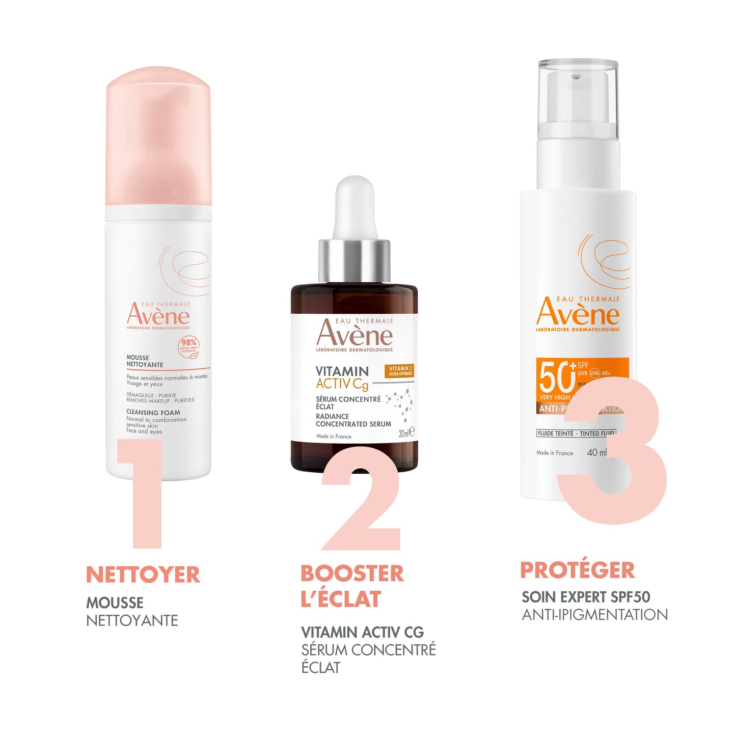 AVÈNE SOLAIRE Fluide Teinté SPF50+ Anti Pigmentation - 40ml