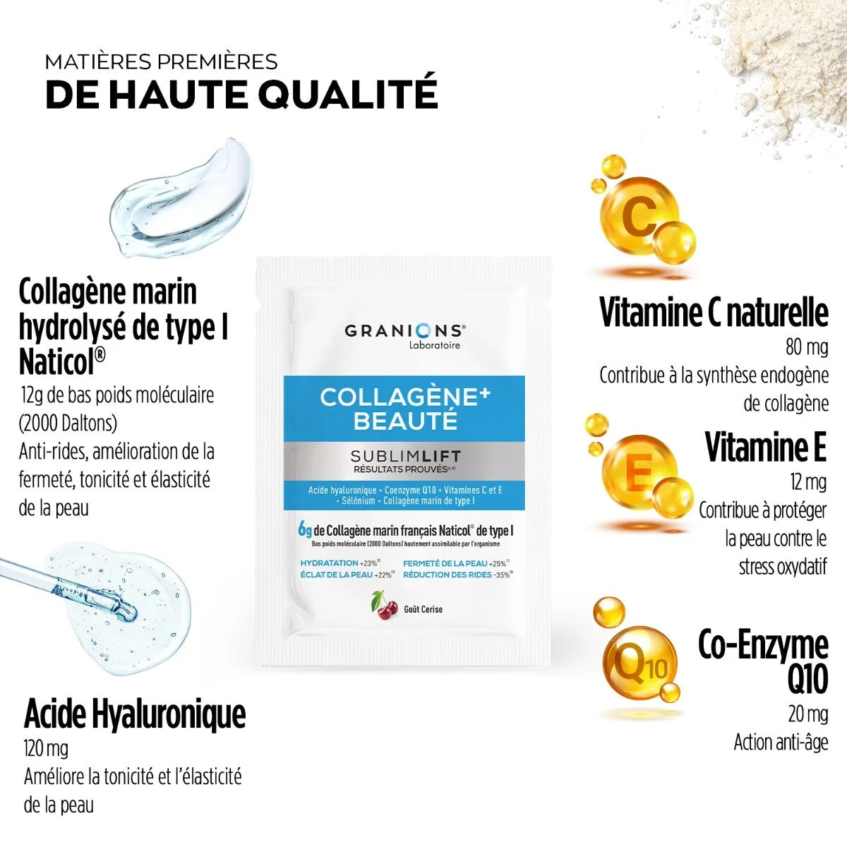 GRANIONS COLLAGENE + BEAUTÉ Sublimlift - 10 Sachets