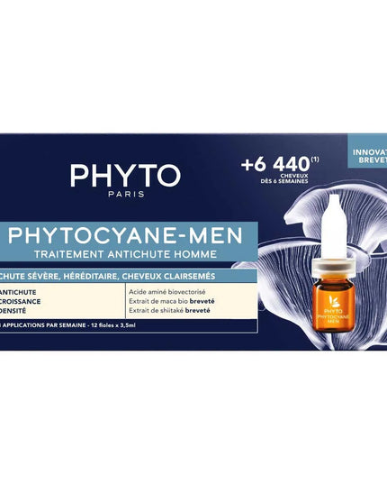 PHYTOCYANE PROGRESSIVE Traitement Antichute Homme - 12x5ml