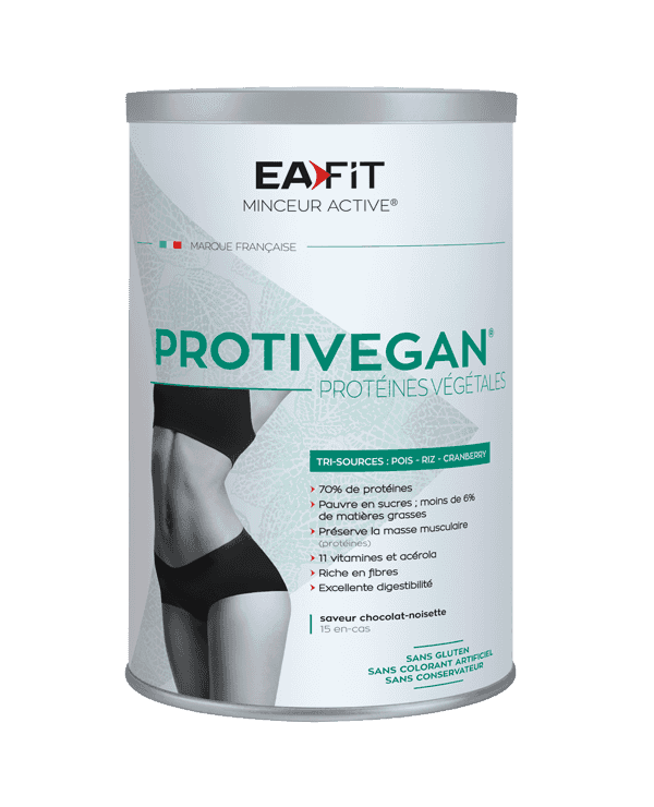 EAFIT PROTIVEGAN Protéines Végétales Saveur Chocolat Noisette - 450g