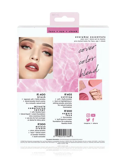 REAL TECHNIQUES Everyday Essential Set Pack de Pinceaux