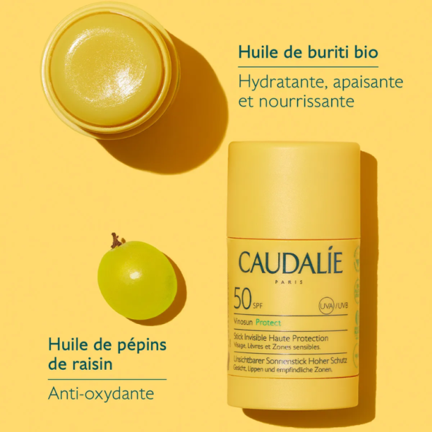 CAUDALIE VINOSUN PROTECT SPF50 Stick Invisible Haute Protection - 15g