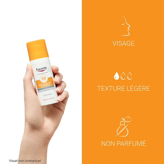 EUCERIN SUN PROTECTION SPF50 Fluide Solaire Anti-Âge - 50ml