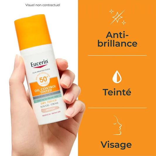 EUCERIN SUN PROTECTION OIL CONTROL SPF50+ Gel Crème Solaire 50ml