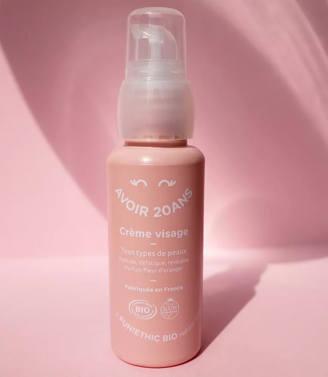 Crème Visage Défatigante Apaisante Eclat du Teint Bio