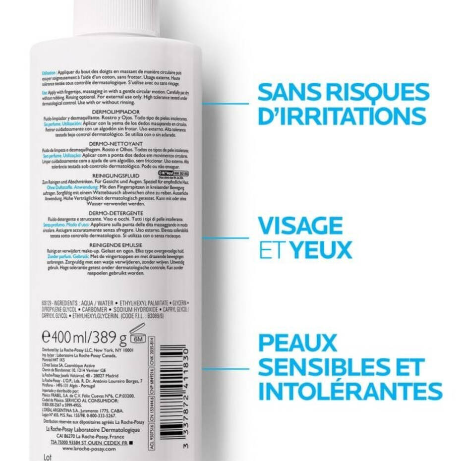 TOLERIANE Dermo-Nettoyant - 400ml LA ROCHE POSAY