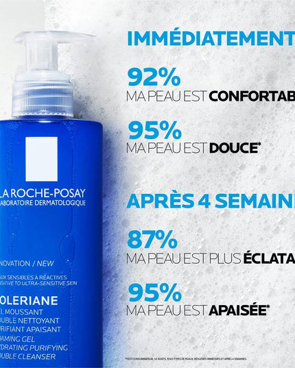 TOLÉRIANE Gel Moussant Nettoyant Purifiant Apaisant - 400ml LA ROCHE POSAY