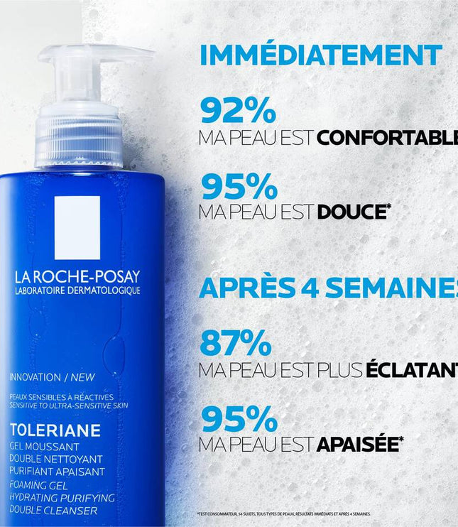 TOLÉRIANE Gel Moussant Nettoyant Purifiant Apaisant - 400ml LA ROCHE POSAY