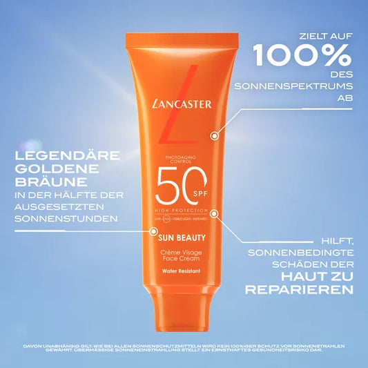LANCASTER SUN BEAUTY Crème Solaire SPF50 - 50ml