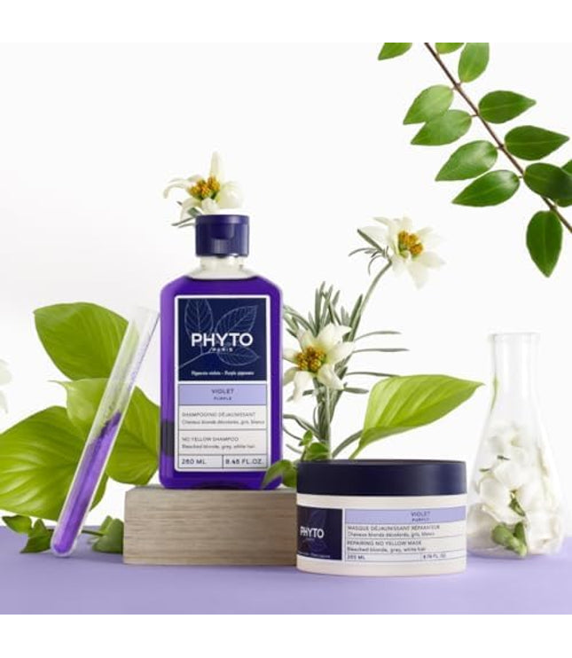 PHYTO VIOLET Shampooing Déjaunissant Cheveux Blonds Gris - 250ml