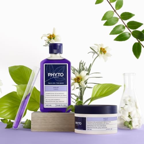 PHYTO VIOLET Shampooing Déjaunissant Cheveux Blonds Gris - 250ml