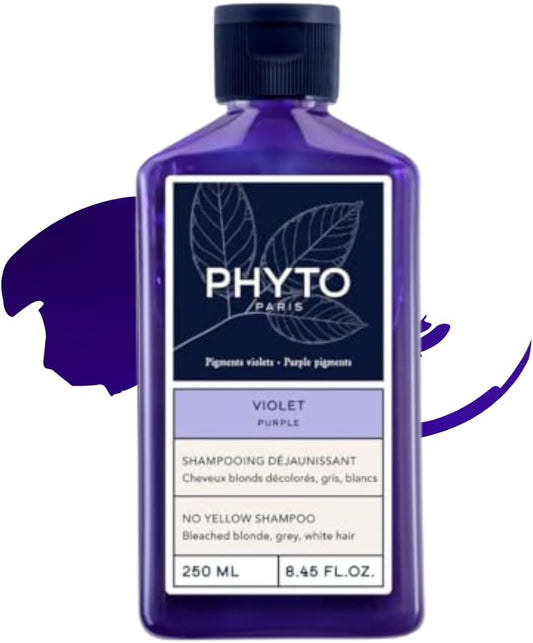 PHYTO VIOLET Shampooing Déjaunissant Cheveux Blonds Gris - 250ml