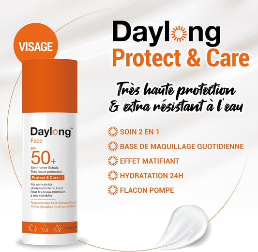 DAYLONG FACE Fluide Régulateur Multi-Protection SPF50+ - 50ml
