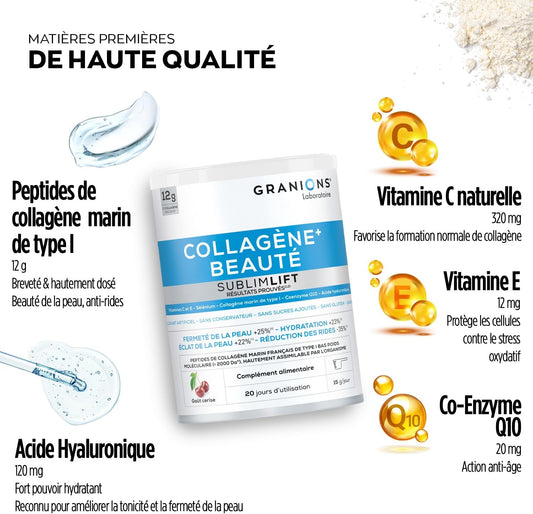 GRANIONS COLLAGENE + BEAUTÉ Sublimlift - Poudre 300g