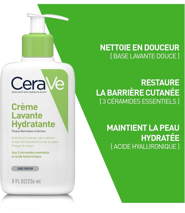 CERAVE Crème Lavante Hydratante - 473ml