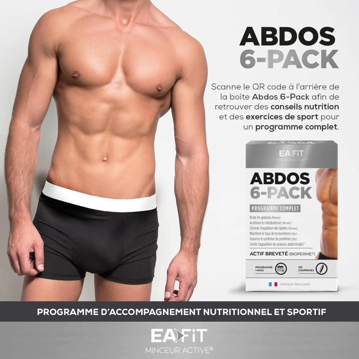 EAFIT ABDOS 6-PACK - 120 comprimés