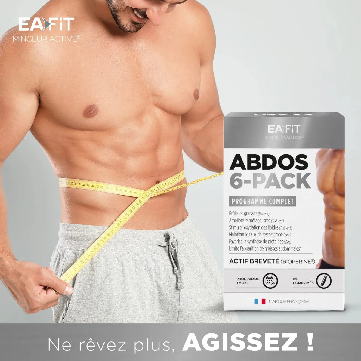 EAFIT ABDOS 6-PACK - 120 comprimés