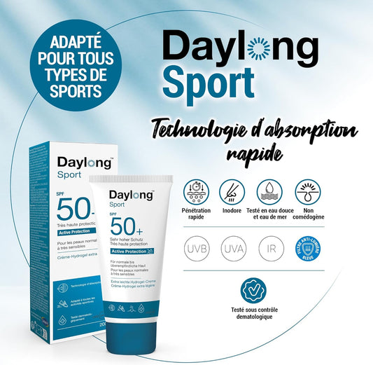 DAYLONG SPORT Crème-Hydrogel Extra Légère SPF50+ - 50ml