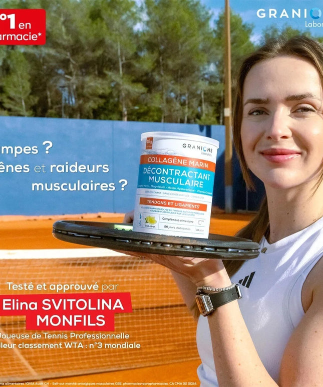 GRANIONS DÉCONTRACTANT MUSCULAIRE COLLAGENE MARIN Marin Goût Citron - 300g