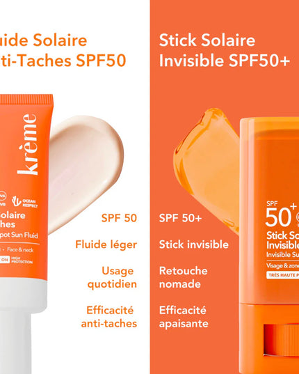 KRÈME STICK SOLAIRE INVISIBLE SPF50+ - 19g