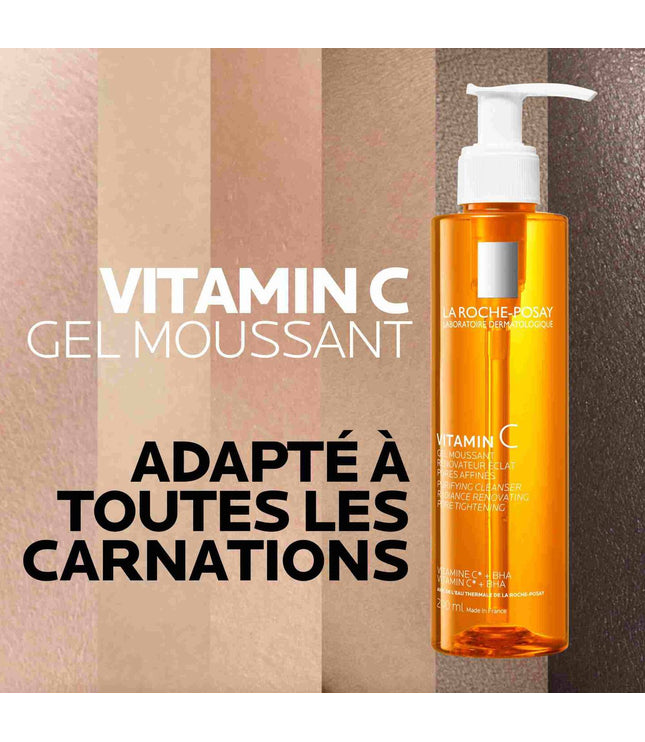 VITAMIN C Gel Moussant Rénovateur Éclat Pores Affinés - 200ml LA ROCHE POSAY