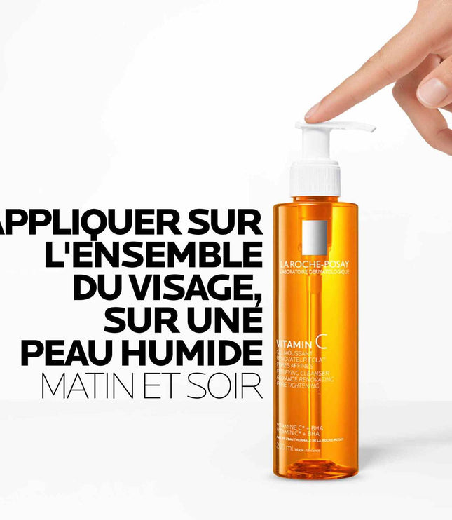 VITAMIN C Gel Moussant Rénovateur Éclat Pores Affinés - 200ml LA ROCHE POSAY