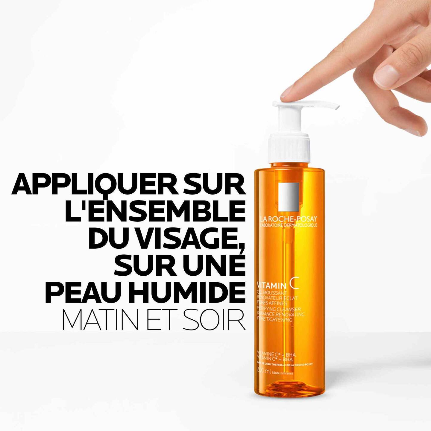 VITAMIN C Gel Moussant Rénovateur Éclat Pores Affinés - 200ml LA ROCHE POSAY