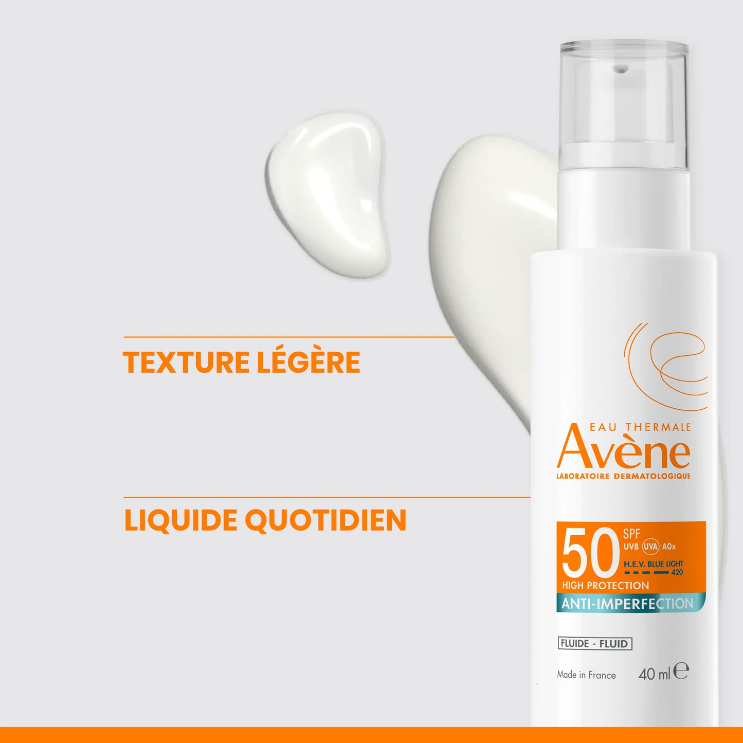 AVÈNE SOLAIRE Fluide SPF50 Anti Imperfections - 40ml
