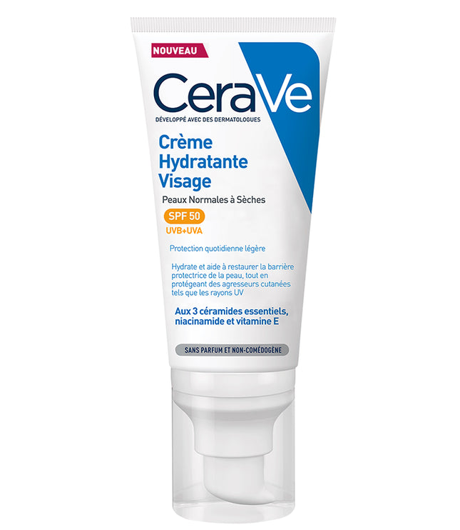 CERAVE Crème Hydratante Visage SPF50 - 52ml