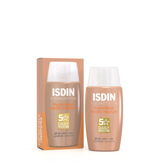 ISDIN FOTOPROTECTOR FUSION WATER MAGIC MEDIUM Crème Solaire Teintée SPF50 - 50ml