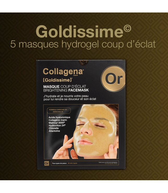 COLLAGENA GOLDISSIME MASQUE COUP D'ÉCLAT - 5 Masques