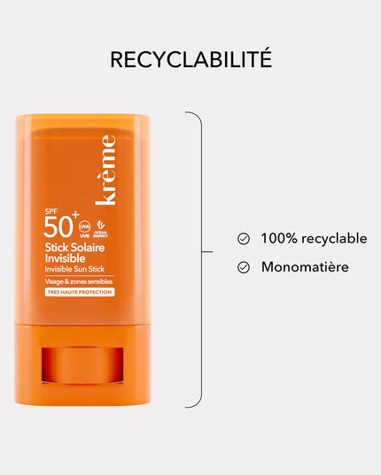 KRÈME STICK SOLAIRE INVISIBLE SPF50+ - 19g