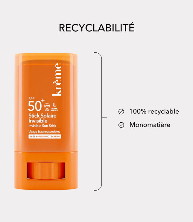 KRÈME STICK SOLAIRE INVISIBLE SPF50+ - 19g