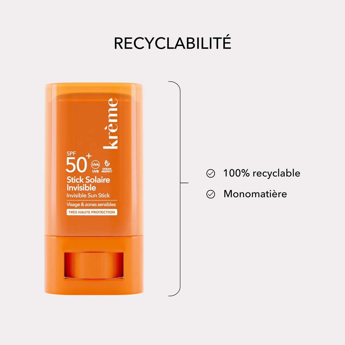 KRÈME STICK SOLAIRE INVISIBLE SPF50+ - 19g