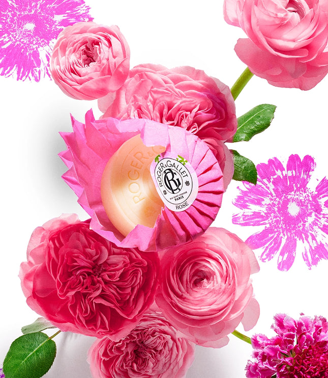 ROSE Savon Parfumé 100g - ROGER GALLET