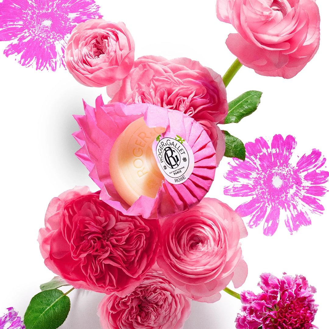 ROSE Savon Parfumé 100g - ROGER GALLET